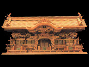 超高級屋久杉神棚切妻五社オリジナル高級屋久杉神殿【屋久龍】