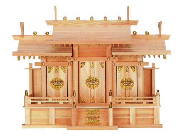 屋根違い三社（ひのき）