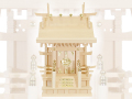 送料無料！高級神棚1社宮【高欄宮5寸（木曽ひのき）】
