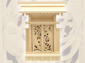 送料無料！【神棚】鳳翔一社・小　御簾（みす）付（木曽ひのき）