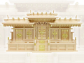 送料無料！神棚【マス組付屋根違い五社・中（ひのき）】