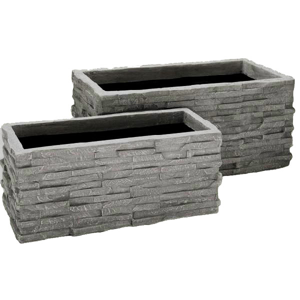 【送料無料】コバ積みプランター　82型(F80)/大型プランター