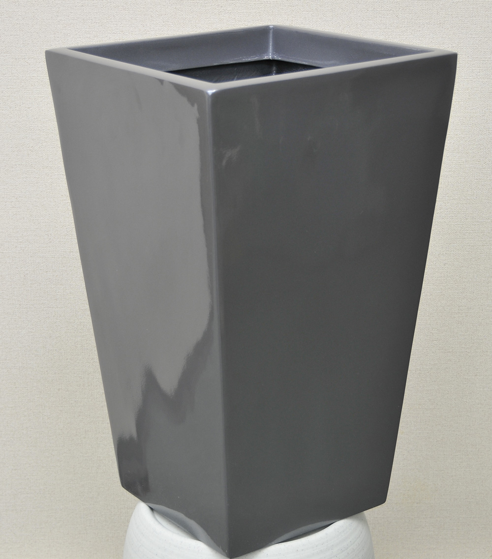 スクエアポット  L-25　メタリックシルバー(P)