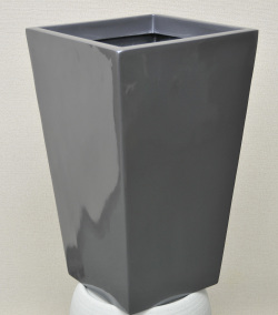 スクエアポット  L-25　メタリックシルバー(P)