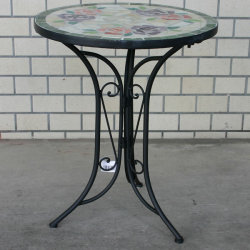 鉄製 ローズ アイアンテーブル45