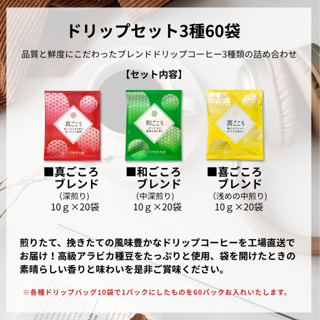 ドリップセット3種60P