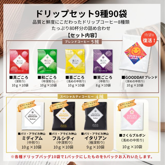 9種90P　商品内容