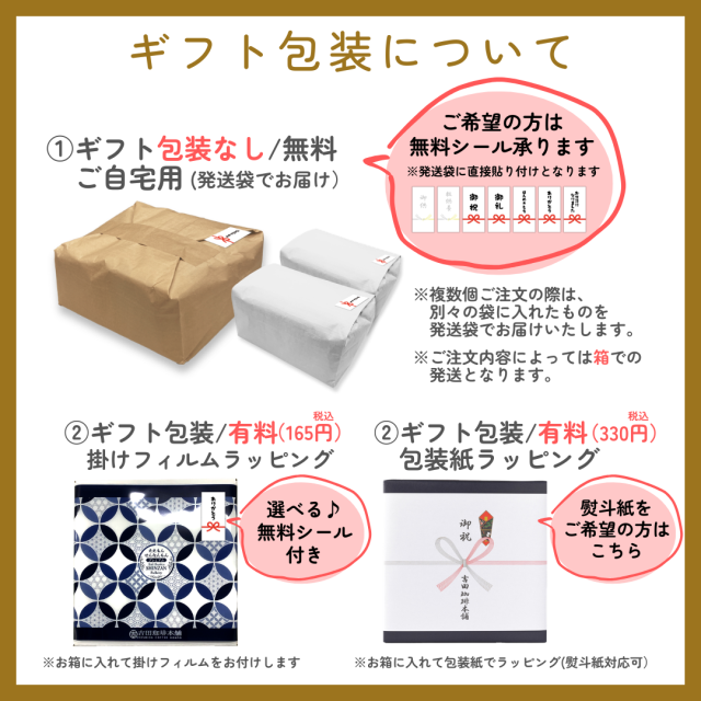 ギフト包装について