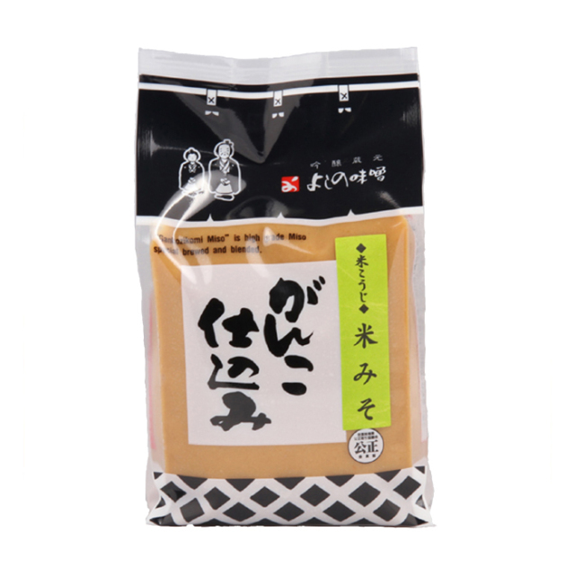 よしみそページ がんこ仕込み 米みそ| よしの味噌の風味豊かな漉しみそで、あっさりと