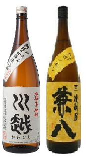 【おすすめ焼酎セット】芋焼酎「川越」＆麦焼酎「トヨノホシ兼八」各1800ml