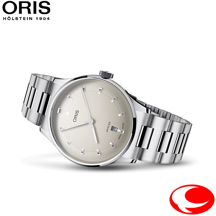 ORIS オリス Artelier Date アートリエデイト 01 733 7810 4051-07 8 20 20  38mm オートマティック 自動巻き ホワイト文字盤 【MyORIS登録で正規3年間保証】