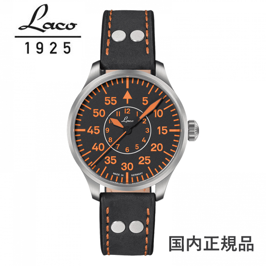 ラコ パイロットウォッチ Laco 862130 PILOT Palermo39 パイロット パレルモ39  自動巻き　ラコ 腕時計 862130 39ミリ レザーベルト [正規輸入品]