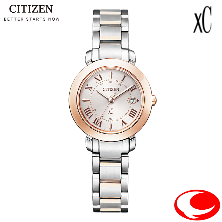 CITIZEN xC シチズン クロスシー エコドライブ 電波 腕時計 hikari collection ES9445-73W ライトシルバー サクラピンク 5気圧防水