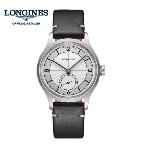 ５年間保証　ロンジン ヘリテージ クラシック L2.828.4.73.0  38.5mm  L28284730 デニム加工されたNATO 式レザーストラップ付属  シリコン製ひげぜんまいを使った新しいキャリバー ロンジン正規販売店