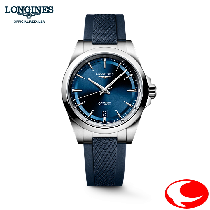 ５年間保証 LONGINES ロンジン 腕時計 ロンジン  コンクエスト　L3.720.4.92.9　38mm　100m防水　ブルーダイヤル自動巻   正規品  耐磁時計