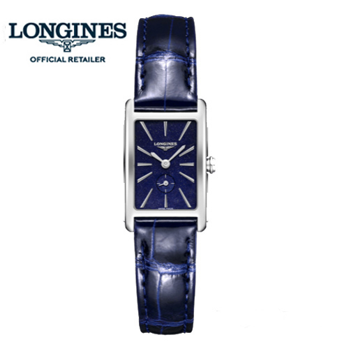 【ご購入特典あります】ロンジン　ドルチェヴィータ　レディ　ミッドナイトブルー L5.255.4.93.2　信頼の2年保証   (正規取扱店)　ケース径:20.8mm×32mm　-ロンジン公式ウェブサイト登録店-  L52554932【ロンジン 腕時計】