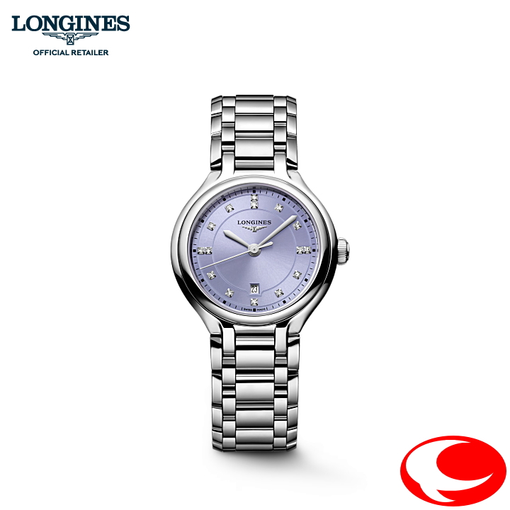 新作 LONGINES ロンジン プリマルナ　ラベンダーモーブ文字盤 30mm  L8.142.4.07.6  L81424076 クォーツウォッチ 3気圧防水