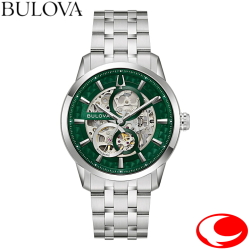 BULOVA ブローバ クラシック サットン 96A329 自動巻き オートマティック 42時間パワーリザーブ グリーン文字盤 40mm 3気圧防水
