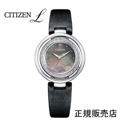 CITIZEN L　シチズン L　　エコドライブ時計 [レディ-ス]　EM0900-08W  皮ベルト付き　ダイヤモンド入り　Beauty is Beauty　（3年間保証）