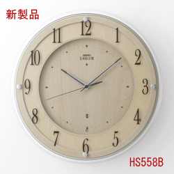 セイコー名入れ 掛時計 電波時計 EMBLEM  エムブレム 【世界で１個だけオリジナルメッセージ】こだわり名入れ 記念に残るメッセージ  サンドブラスト ガラス表面に3行名入れ ※名入れ内容は備考欄へ 納期約1週間   HS558B