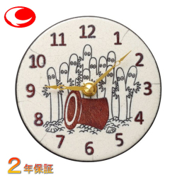 （アントニオ ザッカレラ） ムーミン　ニョロニョロ/Pottery Clock ZC971MT03 　直径１３cm　置き・掛け時計　 ITALY