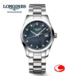 正規品　LONGINES ロンジン 腕時計 ロンジン  コンクエスト　クラシック 34mm クオーツ  男性用 ユニセックス　L2.386.4.88.6 　L23864886　（信頼の2年保証付）ロンジン公式サイト登録/正規販売店