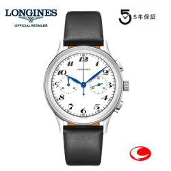（5年間保証）LONGINES ロンジン ヘリテージクラシック クロノグラフ 　L2.827.4.73.0 　L28274730  国内正規品 　シリコン製ひげぜんまい  40mm サイズ【送料無料】