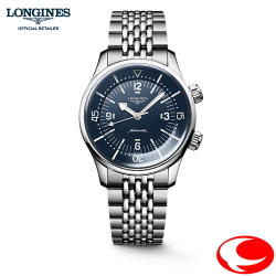 正規５年間保証 LONGINES ロンジン レジェンドダイバー 39mmサイズ 腕時計 ステンレススティール 30気圧防水 自動巻 L3.764.4.90.7 COSCクロノメーター規格 ロンジン正規販売店 マイクロアジャストバックル