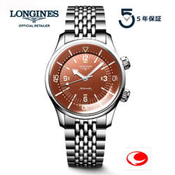 ５年間保証 最新モデル ロンジン レジェンドダイバー　ブラウン 39mmサイズ 腕時計 LONGINES ダイバーズウォッチ 自動巻き L3.764.4.96.6 ロンジン公式サイト登録/正規販売店