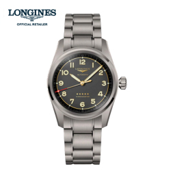 （5年間保証）LONGINES ロンジン スピリット チタン  spirit  L38101536 　L3.810.1.53.6   正規輸入品  シリコン製ひげぜんまい 40mmケース スイス公式クロノメーター検定機関（COSC）が認定したクロノメーター