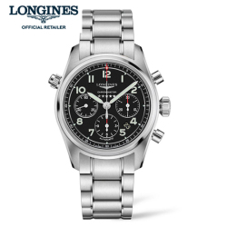 （5年間保証）LONGINES ロンジン スピリット　クロノグラフ spirit L38204536　L3.820.4.53.6  正規輸入品 シリコン製ヒゲゼンマイ 42mmケース スイス公式クロノメーター検定機関（COSC）クロノメーター