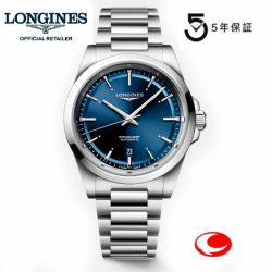 ５年間保証 LONGINES ロンジン 腕時計 ロンジン  コンクエスト2023 41mm　100m防水　ブルーダイヤル 自動巻 オートマティック  L3.830.4.92.6  正規品 　【送料無料】【名入れ】L38304926