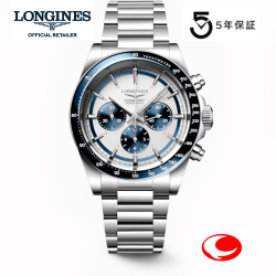 ロンジン コンクエスト CONQUEST 42mm 10気圧防水 クロノグラフ L3.835.4.98.6 正規品 （信頼の5年保証付）-ロンジン公式サイト登録/正規販売店-  L38354986 【送料無料】