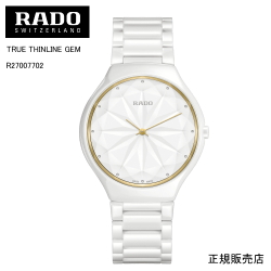 正規５年間保証【RADO】ラドー トゥルー シンライン ジェム　腕時計 TRUE THINLINE GEM R27007702  クオーツ 39mm　82g クォーツ プレシャスストーン   -ラドー公式サイト登録/正規販売店