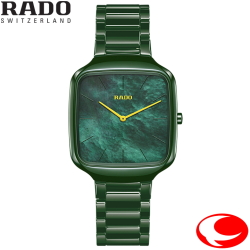 RADO ラドー True Square Thinline トゥルースクエアシンライン R27047902 グリーン文字盤（5年間保証）