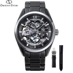 ORIENT STAR オリエントスター M34 F8 スケルトン ハンドワインディング RK-AZ0105N 75周年記念モデル コードバン替えバンドつき ペルセウス座流星群  手巻き式 機械式 パワーリザーブ70時間 正規メーカー保証2年間 国内限定本数300本(26年3月5日発売)