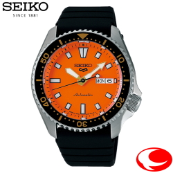 SEIKO セイコー5スポーツ SKX Sports Styleシリーズ SBSA309 メカニカル 自動巻 腕時計 メンズ オレンジ文字盤 日常生活用強化防水(10気圧)