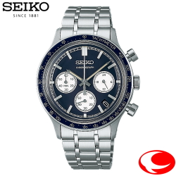 SEIKO SELECTION セイコーセレクション クロノグラフ SBTR053 メンズ 電池式クオーツ Sシリーズ カレンダー（日付）機能つき タキメーター 日常生活用強化防水（5気圧） ダークブルー文字盤
