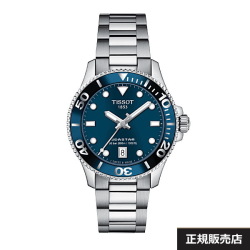 【TISSOT】ティソ  腕時計 SEASTAR シースター 1000  36mm T120.210.11.041.00 30気圧防水 インターチェンジャブルシステム付ブレスレット（国内正規販売店）T1202101104100【2年間保証】【36ミリ】男性用 女性用 ユニセックス クオーツモデル