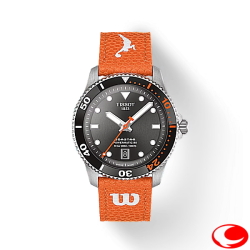 ティソ シースター ウィルソンコラボウォッチ TISSOT 特許取得済みNivachron?製ひげゼンマイ 最大80時間ロングパワーリザーブ 30気圧防水 ユニセックス T120.807.17.051.00 T1208071705100