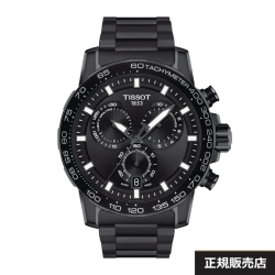 【TISSOT】ティソ スーパースポーツ クロノ T125.617.33.051.00 メンズ 腕時計 フルブラックPVDコーティングの316Lステンレススチール  END OF LIFE機能搭載（国内正規販売店）T1256173305100【送料無料】【正規2年間保証付】