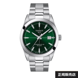 【TISSOT】ティソ メンズ 腕時計 GENTLEMAN オートマティック パワーマティック 80 シリシウムT127.407.11.091.01  パワーリザーブ80時間（国内正規販売店）T1274071109101【送料無料】【正規2年間保証付】