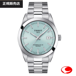 【TISSOT】ティソ メンズ 腕時計 GENTLEMAN T127.407.11.351.00  アイスブルー Tissot Gentleman Powermatic 80 Silicium ジェントルマン オートマティック パワーマティック80 シリシウム 自動巻き T1274071135100（国内正規販売店）【正規2年間保証】