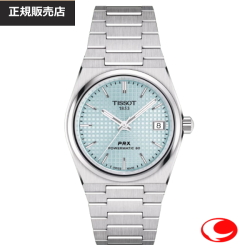 【TISSOT】ティソ PRX 径35ミリ パワーマティック80 腕時計 アイスブルー 時計 自動巻腕時計 自動巻き腕時計 メンズ アナログ腕時計 文字盤 10気圧防水 サファイアガラス T137.207.11.351.00 国内正規販売店 T1372071135100