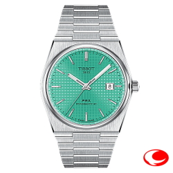 【TISSOT】ティソ PRX ピーアールエックス パワーマティック80 オートマティック　ライトグリーン light Green 文字盤 T137.407.11.091.01   径40ミリ 10気圧防水 サファイアガラス （国内正規販売店）T1374071109101【40mm】