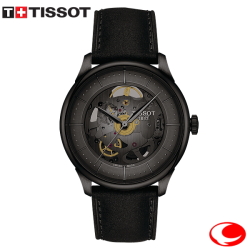 TISSOT ティソ シュマン・デ・トゥレル スケルトン CHEMIN DES TOURELLES SKELETON T139.836.36.441.00 自動巻き オートマティック メンズ 腕時計 ガンメタル文字盤