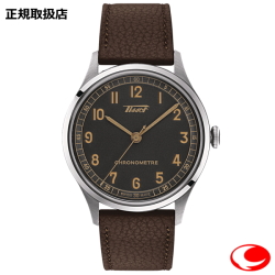 3年間保証【TISSOT】TELEMETER(テレメーター) ティソ ヘリテージ オートマティック Heritage 1938 Automatic  メンズ 腕時計T142.464.16.062.00  T1424641606200 クロノメーター  自動巻き（国内正規販売店）39ミリ アンスラサイト サンドブラスト文字盤