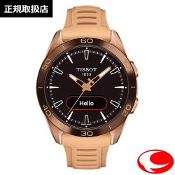 【TISSOT】ティソ メンズ ユニセックス 腕時計 T-TOUCH CONNECT SPORTS コネクトスポーツ T153.420.47.051.05 チタンケース オレンジ 43ミリ GPS搭載 心拍計測 AMOLED 長時間バッテリー  ユニセックス メンズ レディース（国内正規販売店）T1534204705105