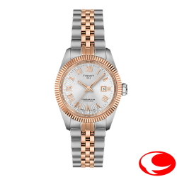 【TISSOT】ティソ バラード COSC クロノメーター認定 30mm 48時間パワーリザーブ 10気圧防水 シルバー文字盤 コンビ ローズゴールドPVD T1562082203300 T156.208.22.033.00 【ティソ国内正規販売店】【正規3年間保証】
