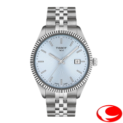 【TISSOT】ティソ バラード 40mm クオーツ サファイアクリスタルガラス 10気圧防水 アイスブルー文字盤 T1564101135100 T156.410.11.351.00【TISSOT正規販売店】【正規２年間保証付き】